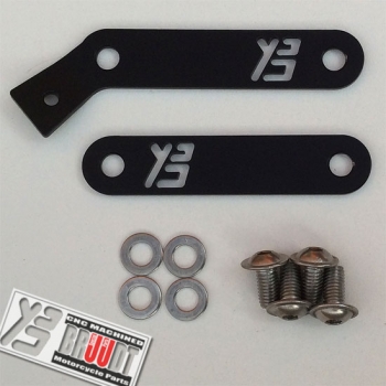 BRUUDT footrest blanking plate set for the Yamaha MT-07 version 1