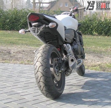 BRUUDT Kennzeichenhalter für Honda CBR 600 F Ab 2011 Für Original Blinker und Mini Blinker.