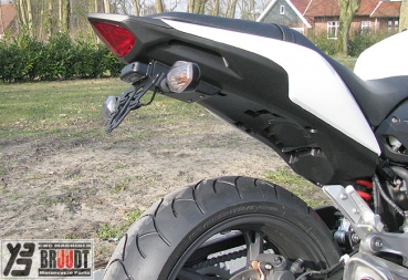 BRUUDT Kennzeichenhalter für Honda CBR 600 F Ab 2011 Für Original Blinker und Mini Blinker.