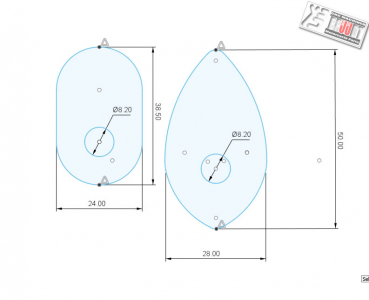 Preview: BRUUDT Adapterplatten für Miniblinker Schwarz pasend für viele Honda Modelle