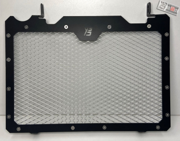 Preview: Kühlerabdeckung Schwarz/Silber für Yamaha MT-09 2021-2023