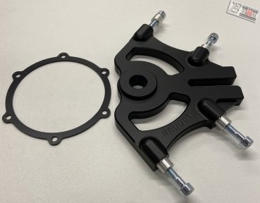 BRUUDT Supermoto Radial lefthandbrake kit für KTM, Husqvarna, GasGas mit einer 20mm Hinterachse Ohne Bremssattel. (Schwarz)