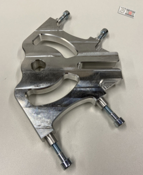 Preview: BRUUDT Supermoto Radial lefthandbrake kit für KTM, Husqvarna, GasGas mit einer 20mm Hinterachse Ohne Bremssattel. (Silver)