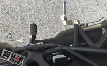 BRUUDT Sozius Fußrasten Tieferlegung Satz für Honda VTR1000 2000-2005