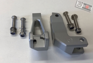 Preview: BRUUDT Sozius Fußrasten Tieferlegung Satz für Honda CB650R ab 2019