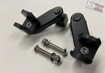 Preview: BRUUDT 10 fach verstellbare Sozius Fußrasten Satz passend für Harley Davidson Pan America