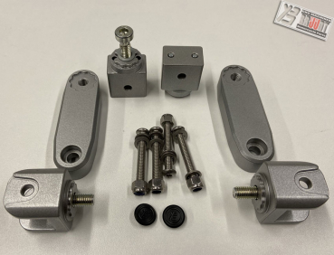 Preview: BRUUDT 10 fach verstellbare Sozius Fußrasten Satz passend für Yamaha FJR1300