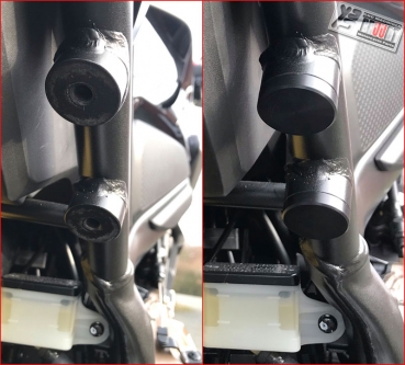 Preview: BRUUDT Sozius Fußrastenabdeckung Satz für Honda CB650R, CBR650R ab 2019 und CB1000R ab 2018