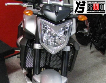 Kühlerabdeckung für Yamaha FZ1, FZ8,  FZ1 Fazer und FZ8 Fazer Schwarz/Silber