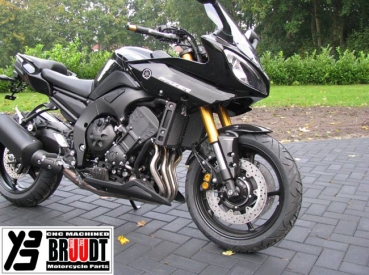 Kühlerabdeckung für Yamaha FZ1, FZ8,  FZ1 Fazer und FZ8 Fazer Schwarz/Silber