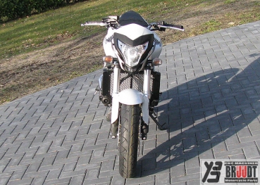 Kühlerabdeckung für Honda CB600 CB600F Hornet ab 2007 Schwarz/Weiß