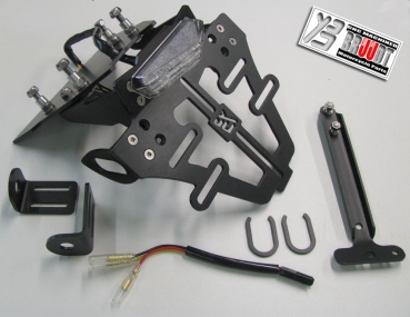 BRUUDT Kennzeichenhalter für Honda Integra 700 ab 2012 für Mini oder Original Blinker