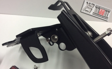 Preview: Kennzeichenhalter Ducati 899 - 959 - 1199 und 1299 Panigale Für Original Blinker und Mini Blinker. Stufenlos verstellbar.