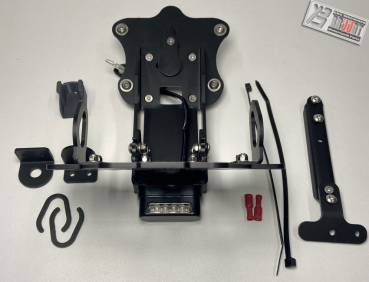 Preview: BRUUDT Kennzeichenhalter für Yamaha MT09 Bj 2021-2023 Kurz und Verstellbar