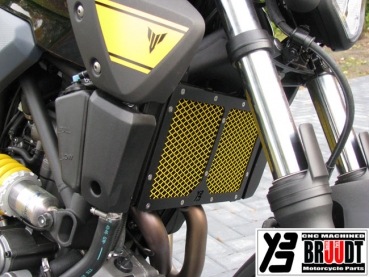 Kühlerabdeckung Schwarz/Gelb für Yamaha MT-03 2006-2014