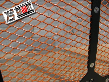 Kühlerabdeckung Schwarz/Orange für Yamaha MT-03 Baujahr 2006-2014