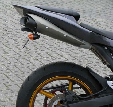 BRUUDT Kennzeichenhalter für Yamaha R1 BJ 2004-2008 Für Original Blinker und Mini Blinker.