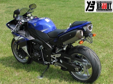 BRUUDT Kennzeichenhalter für Yamaha R1 ab 2009 Für Original Blinker und Mini Blinker.