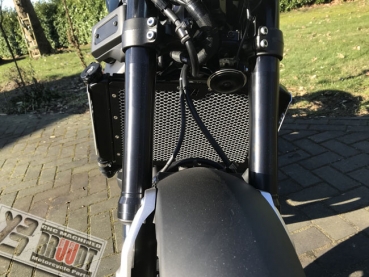 BRUUDT Kühlerabdeckung Schwarz/Silber für Yamaha XSR900