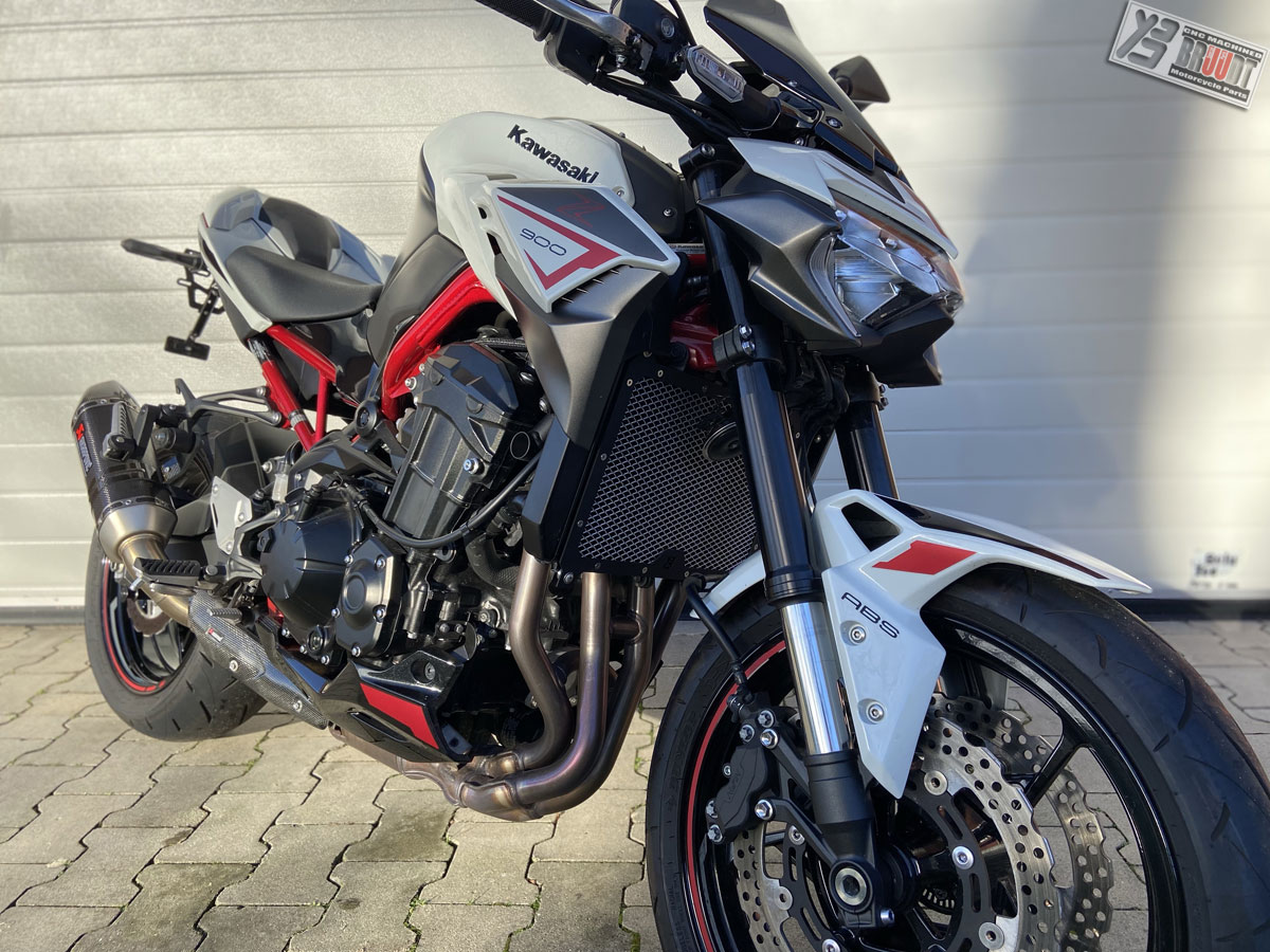 Tankpad Aufkleber Für Kawasaki Z900 - Kettenschutz Rot Silber