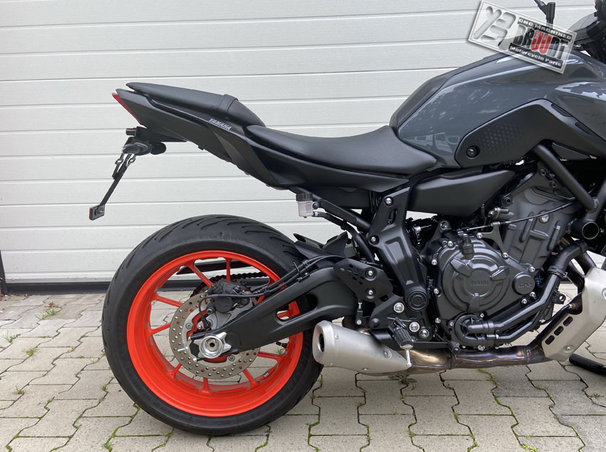 Mt 07 motorrad zubehör kennzeichen halter halterung für yamaha