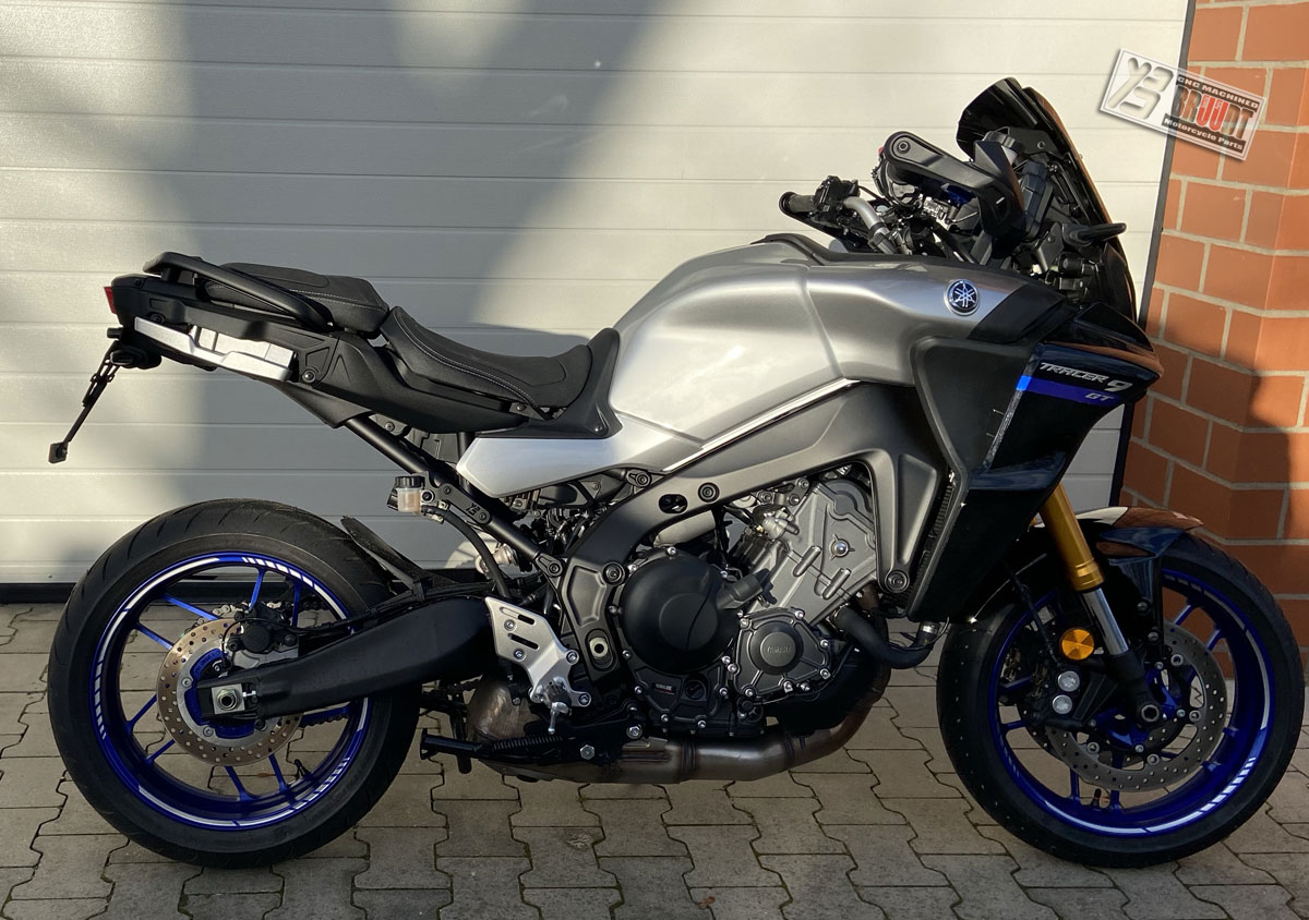BRUUDT CNC Machined Special Parts BRUUDT Kennzeichenhalter Tail Tidy fur Yamaha Tracer 9 und tracer 9 GT ab baujahr 2021