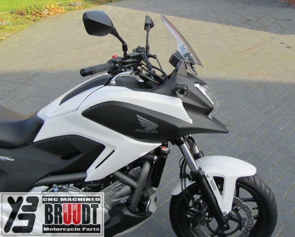 B Blesiya 2 Pieces Black Motorcycle Metal Windscreen Adjusters for Honda NC700X NC750X 2012-2015 