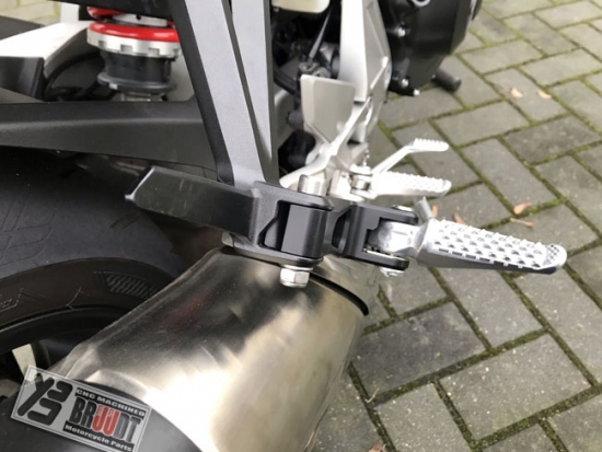 BRUUDT Sozius Fußrasten Tieferlegung Satz für Honda CB1000R ab 2018