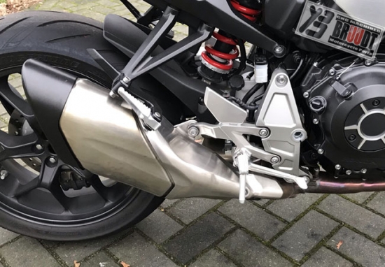 BRUUDT Sozius Fußrasten Tieferlegung Satz für Honda CBR1000RR ab 2017