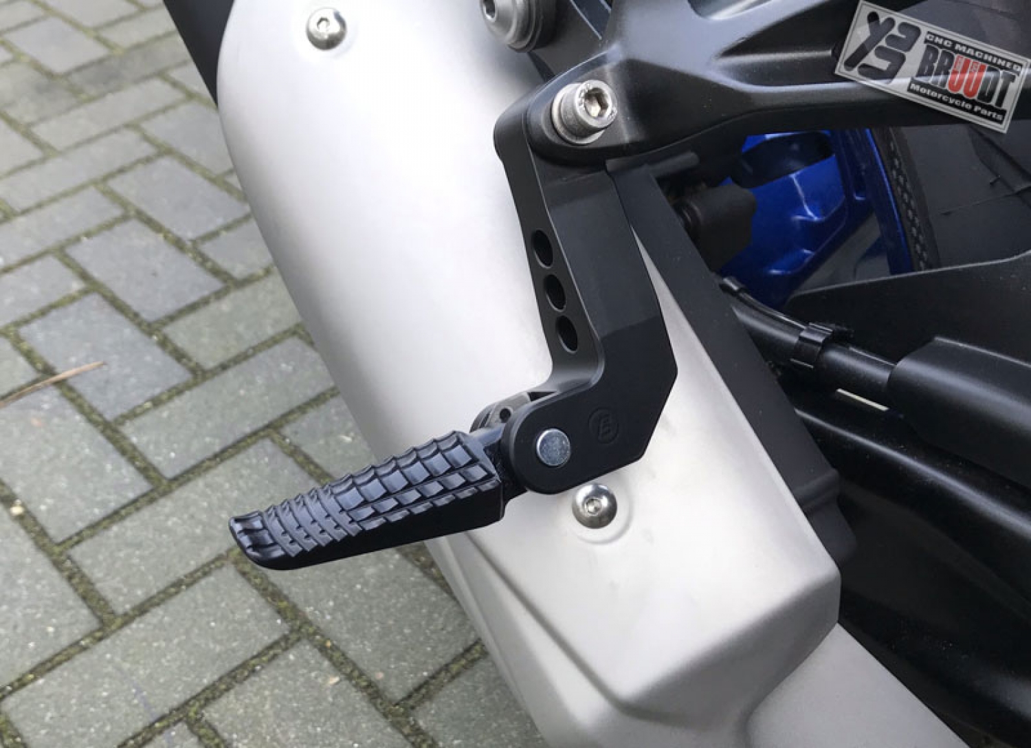 BRUUDT CNC Machined Special Parts BRUUDT Passenger foot peg lowering