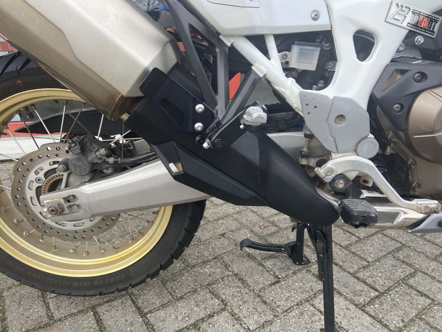 BRUUDT 10 fach verstellbare Sozius Fußrasten Satz passend für Honda XL750 Transalp