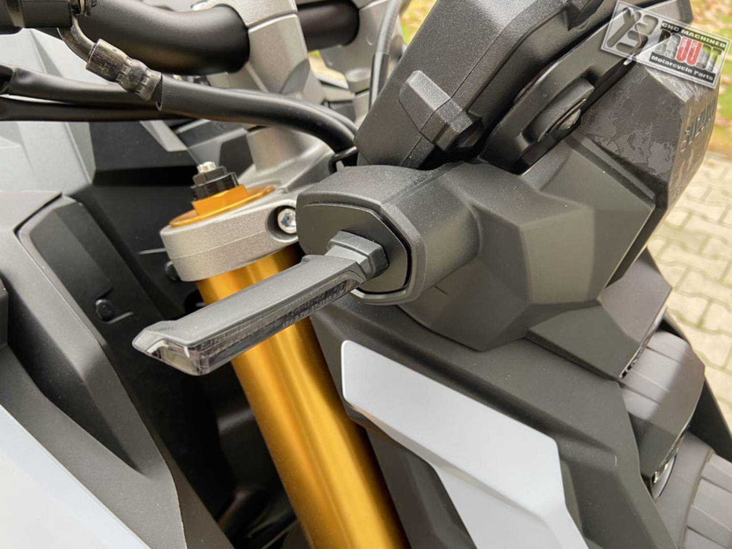 Kurzer Stummel Vorbau Ersatz Kawasaki Suzuki Blinker, ABS