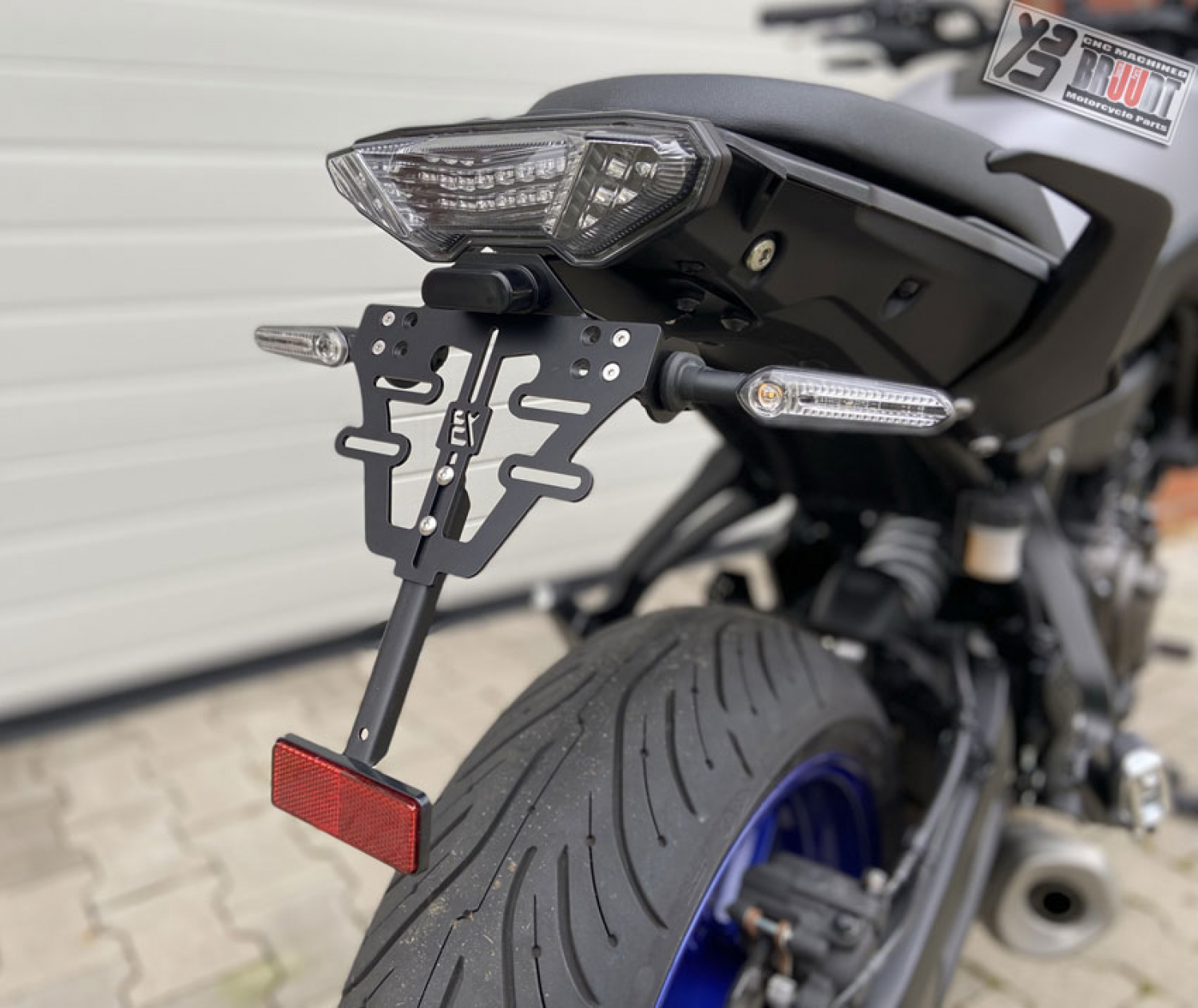 BRUUDT Kennzeichenhalter für Yamaha MT-07 Tracer, Tracer 7 ab Baujahr 2020