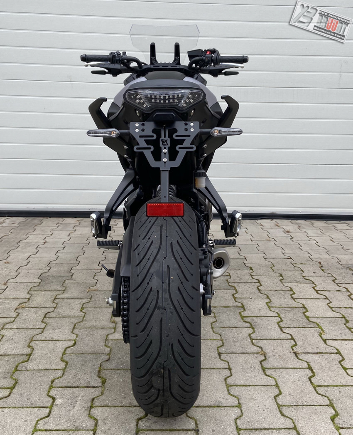 BRUUDT Kennzeichenhalter für Yamaha MT-07 Tracer, Tracer 7 ab Baujahr 2020