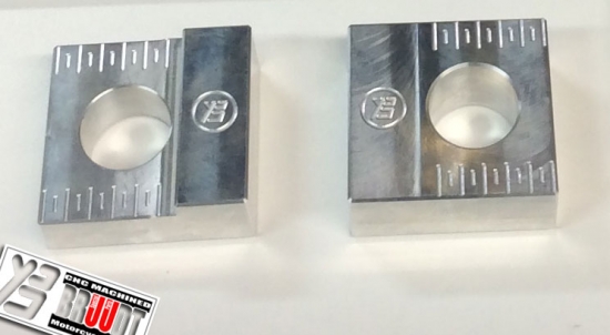 BRUUDT Kettenspannblöcke Satz  Links und Rechts für Yamaha MT09 2017-2020