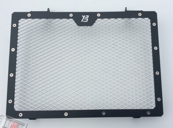 Kühlerabdeckung Schwarz/Silber für Yamaha MT-09 BJ 2013-2016