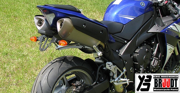 BRUUDT Kennzeichenhalter für Yamaha R1 ab 2009 Für Original Blinker und Mini Blinker.