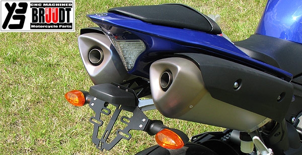 BRUUDT Kennzeichenhalter für Yamaha R1 ab 2009 Für Original Blinker und Mini Blinker.