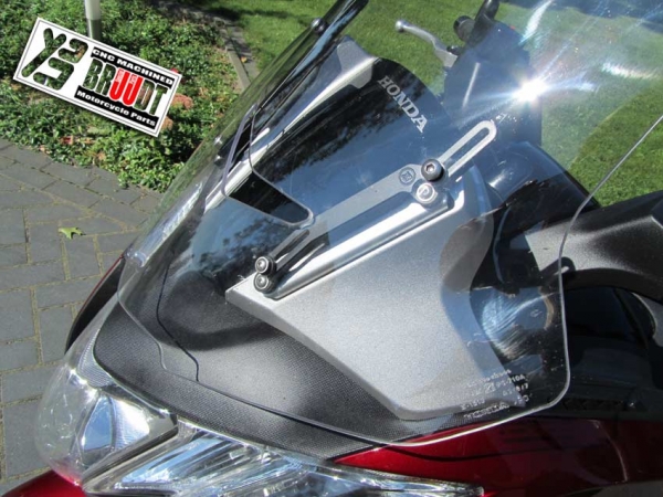 Kühlerabdeckung Kühlergitter Schwarz/Silber für  Honda Integra 700 und 750 