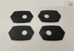 BRUUDT Adapterplatten für Miniblinker Schwarz pasend für viele Kawasaki Modelle